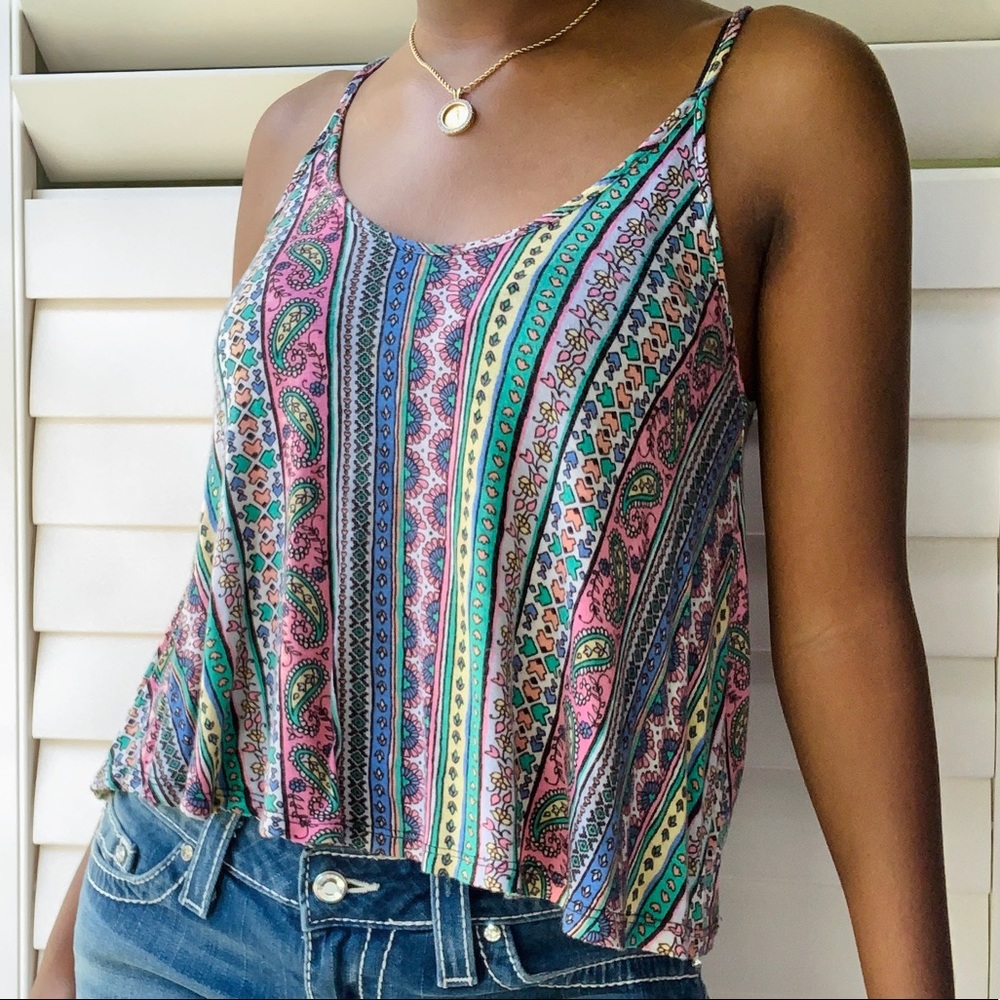 Soprano - Paisley Print Flowy Tank